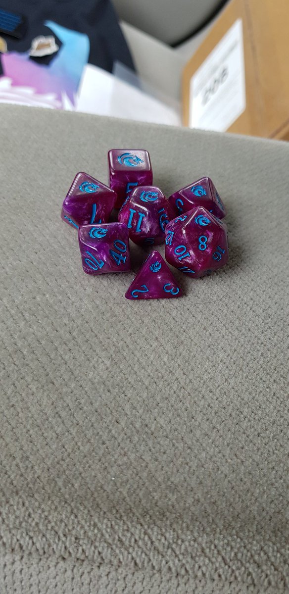 NerdOE's tweet photo. A package from @mystic_dragongm
Including Dragon's Mana dice
#ForMyHoard https://t.co/ihrk6KDJZ3