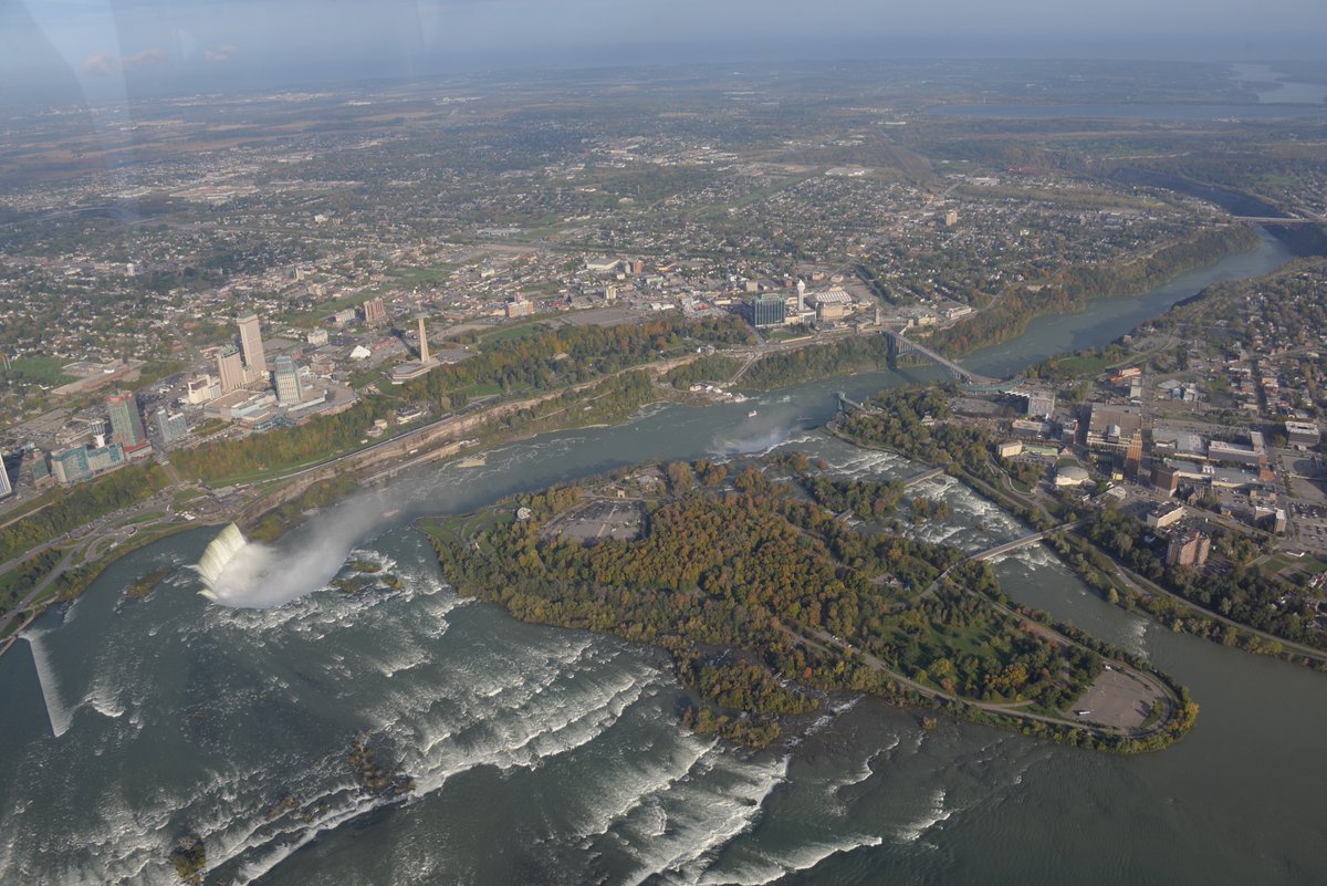 Considering one of the following pics (which I took from a helicopter) for the cover image of my Niagara book. Any preferences?
