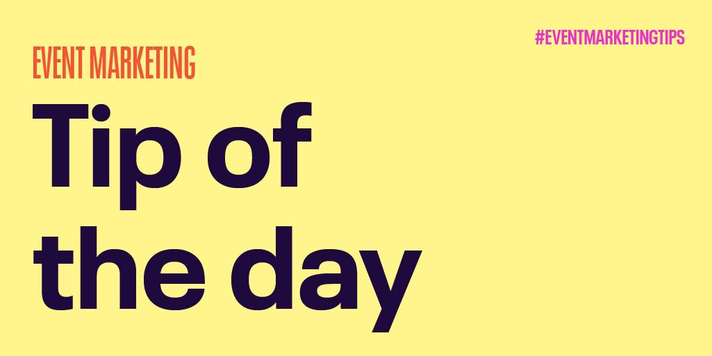 eventbrite's tweet photo. #EventMarketingTips Day 18: Improve engagement & sales by targeting your email sends for specific audiences. For instance, send discount codes to past attendees who you think may be interested in your new event. https://t.co/U7SQ96iFh0 https://t.co/wLIkzQAhge