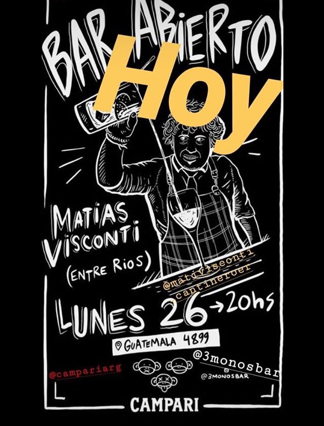 Hoy abrimos con un Guest bartender muy especial.