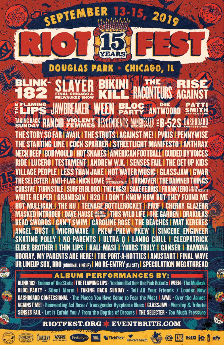 Looking for a couple tickets to Riot Fest? We've got you covered. We're giving away TWO tickets to Riot Fest and all you've got to do to put yourself in the running for them is like and retweet this post AND follow us. Make sure you do all three, or you won't be able to win.