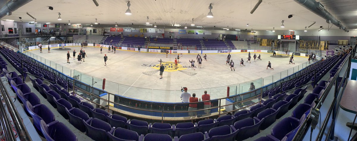 #HelloLacrosseFriends we’re just under 5 minutes away from the opening faceoff in today’s 3rd game of the day at <a href="/PresCupLax/">Presidents Cup Lax</a> .The <a href="/SN_RIVERMENLAX/">Six Nations Rivermen</a> face the <a href="/LadnerPioneers/">Ladner Pioneers</a>. Join <a href="/StampLax/">Stephen Stamp</a> and <a href="/laxman1967/">Jamie Batley</a> on lacrosse-tv.com.