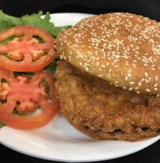 CalicoCounty's tweet photo. There's a lot of fuss out there about Fried Chicken Sandwiches. We've been serving this bad boy for 35 years. A crispy-fried FULL breast served with YOUR CHOICE of fresh toppings and any spread we have. Comes with golden fries and a CINNAMON ROLL. Now that's worth waiting for.. https://t.co/rxLRW9NZkz