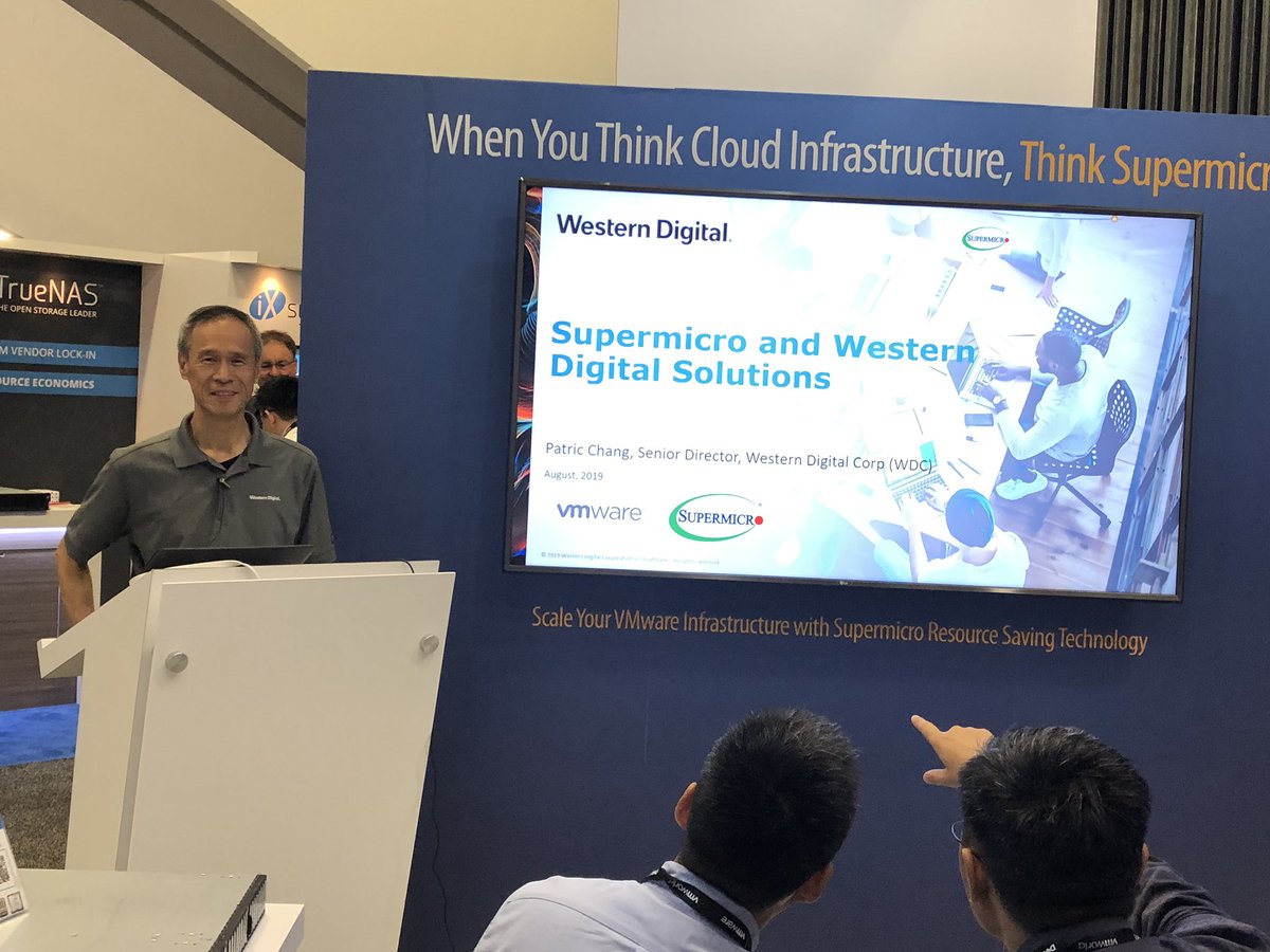 Looking to upgrade your data centers? Check out Western digital new offerings #UltrastarSN630 #UltrastarSN640 <a href="/PatricChang/">Patric Chang</a> @WesternDigiDC #supermicrobooth965 #VMworld19