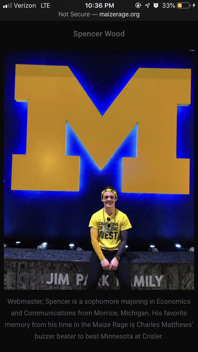 UMichStudents's tweet photo. Hey everyone! This is @SpenceWould and I’ll be taking over the account for Welcome Week here at Umich! Some things about me:

- I’m a sophomore majoring in Economics 

- I run the twitter account for @MaizeRageUM and @UMichZone 

- And I’m a @umichmcsp Peer Mentor!

Go Blue! 〽️ https://t.co/X4arRne0MW