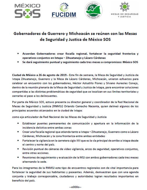 msjcim's tweet photo. Gobernadores de Guerrero y Michoacán se reúnen con las Mesas de Seguridad y Justicia de México SOS @MEXICOSOS https://t.co/uMNgEAfvSw