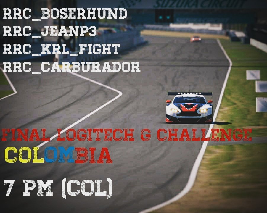 rushracingco's tweet photo. Esta noche estaremos muy pendientes de nuestros pilotos en la gran final región Colombia del #LogitechGChallenge @g_challenge @LogitechG a partir de las 7 PM (Col) #VamosRRC https://t.co/H0BuZZXsNK