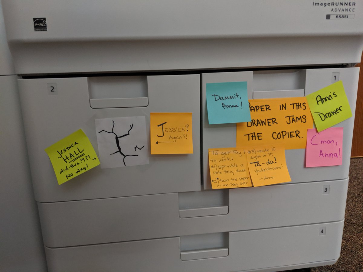 MizSharpBVEng's tweet photo. Y'all, this is where I work. #copierproblems https://t.co/XBFUBCGeel