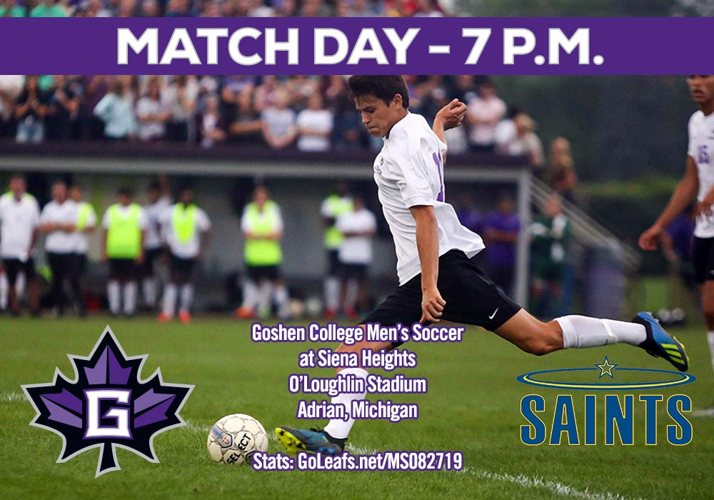 Goshen College Maple Leafs (@gcmapleleafs) on Twitter photo π β½ MATCH DAY!
<a href="/GCMapleLeafs_MS/">Goshen College Men's Soccer</a> at @SHUSaints
π 7 p.m.
π Adrian, Mich.
π GoLeafs.net/MS082719
#goGOSHENgo
#OneLeaf π β½ MATCH DAY!
<a href="/GCMapleLeafs_MS/">Goshen College Men's Soccer</a> at @SHUSaints
π 7 p.m.
π Adrian, Mich.
π GoLeafs.net/MS082719
#goGOSHENgo
#OneLeaf