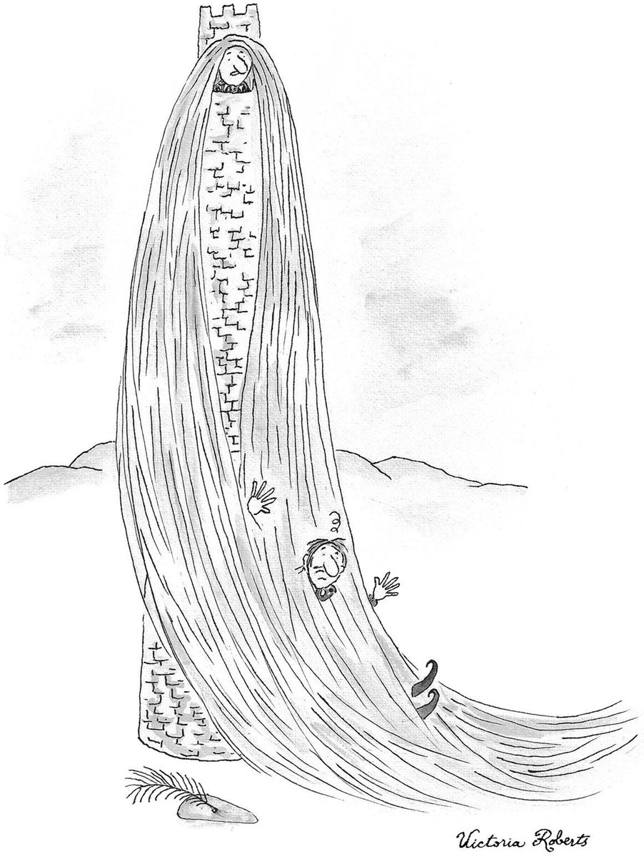 doc_nad's tweet photo. The Finalists!
My Entry in the New Yorker Cartoon Caption Contest #673 https://t.co/lOfNY35jTe #VictoriaRoberts #TheNewYorker #Rapunzel #cartoon #CaptionContest https://t.co/dEnSEMxz1o