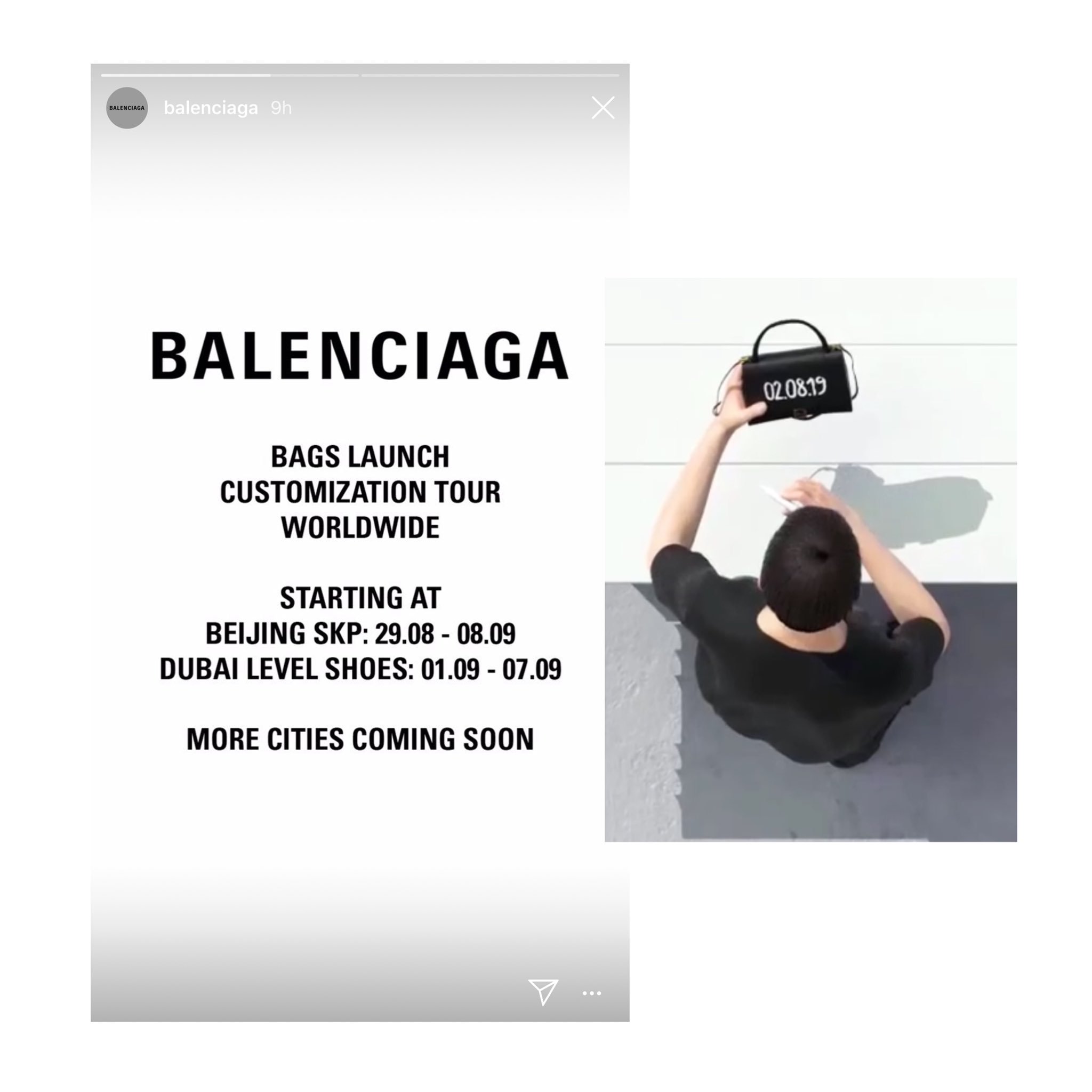 balenciaga customized bag