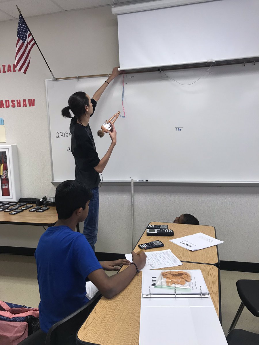 Jbradshaw2018's tweet photo. Barbie Bungee Lab in OL Physics #barbiebungee #physicsrules https://t.co/keHrIvbZs4