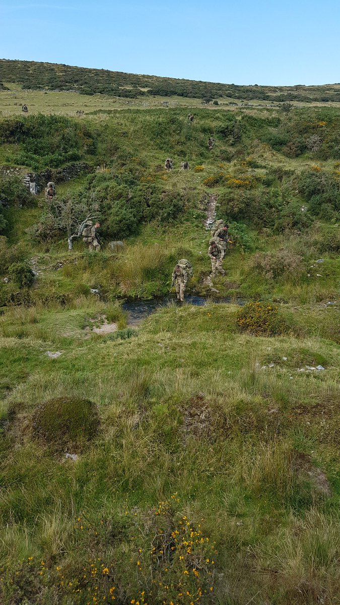 SapperJ's tweet photo. Day one of Ex Wandering Dagger for the CCC. An insertion march followed by a round robin of evening lessons. #followthesapper #commandosappers https://t.co/wW1Lo9quQY