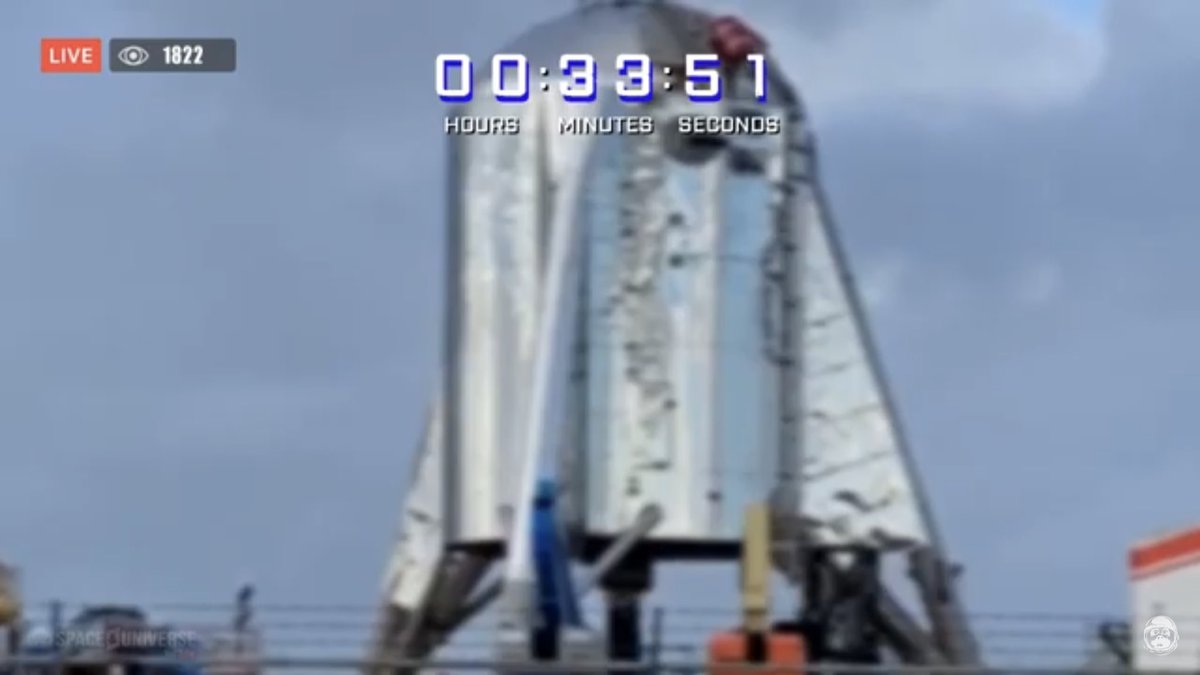 maggiejuang1's tweet photo. A little low resolution but still viewable ...WATCH LIVE: SpaceX to Test Starhopper #HopTest #MarsRocket @4:00 am EDT ... https://t.co/743n6nH1Al via @YouTube https://t.co/CFtBhz61tF