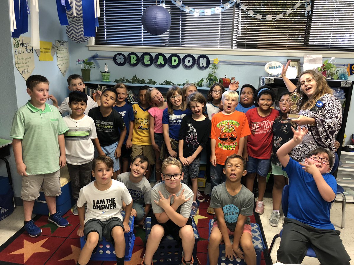 Congratulations  to students in Miss Smart and Mrs. Calk’s classes for winning the attendance trophies for last week! Who will it be this week? #ThinkBigLISD #ThinkBigKWE