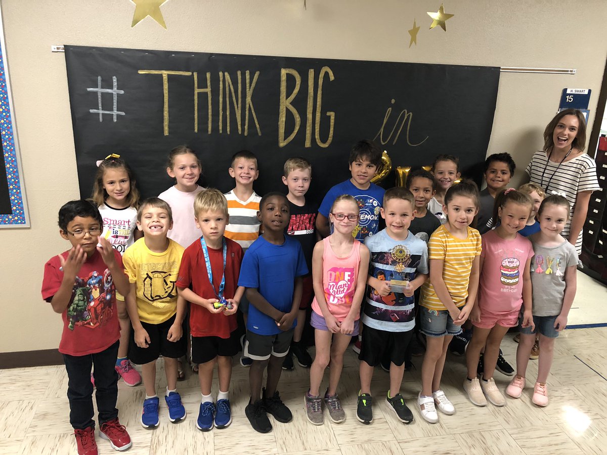 LampasasKWE's tweet photo. Congratulations  to students in Miss Smart and Mrs. Calk’s classes for winning the attendance trophies for last week! Who will it be this week? #ThinkBigLISD #ThinkBigKWE https://t.co/xF1m75Qfdd