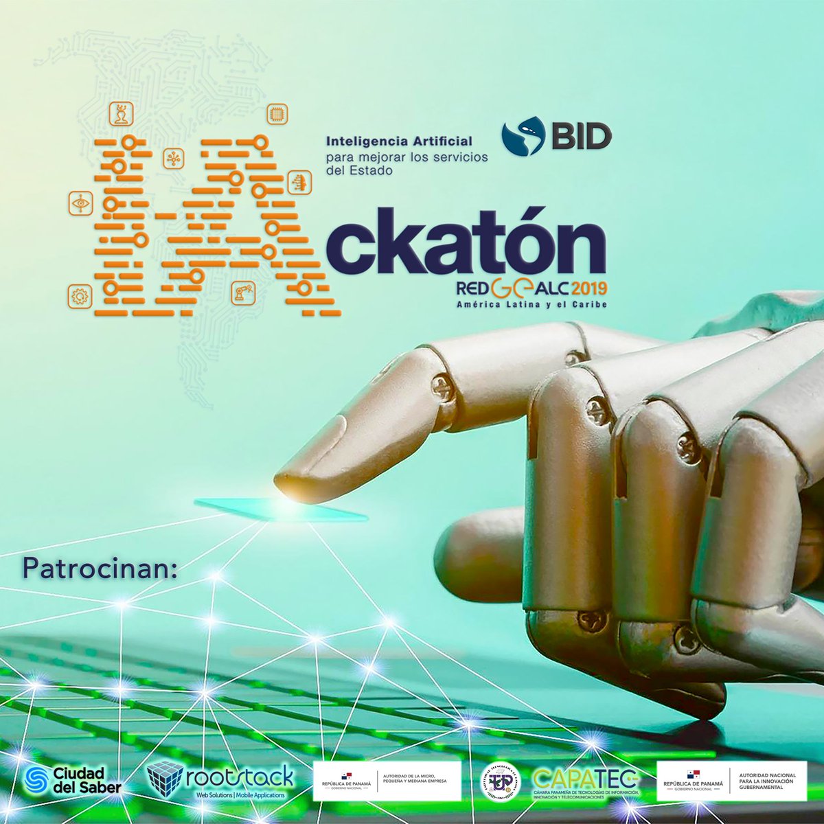 aigesinnovacion's tweet photo. ¡Mañana! #IAckatónPanamá, primer evento de Inteligencia Artificial organizado en Panamá. Objetivos: Obtener propuestas de prototipos innovadores que puedan mejorar servicios del estado,
Promover la experimentación y desarrollo de proyectos de IA e
impulsar el emprendimiento. https://t.co/G8ROuYI42P