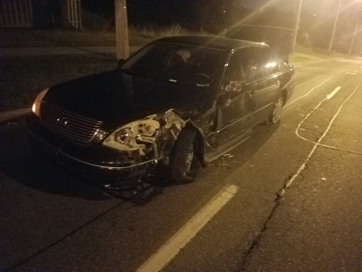 CoupleofD's tweet photo. This is a good example of an exceptional car . . . Hit an electric pole and dusted two trees before it came to a safe stop. No major injuries just rattled ... https://t.co/tM3MgXUggW