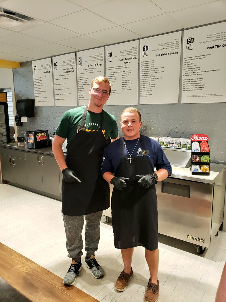 GlenOaksVikings's tweet photo. 2 of our returning STUDENT athletes at work today. Happy to have them back!! @_lcrilly20 #ModelSA https://t.co/HwjVrzhbWE