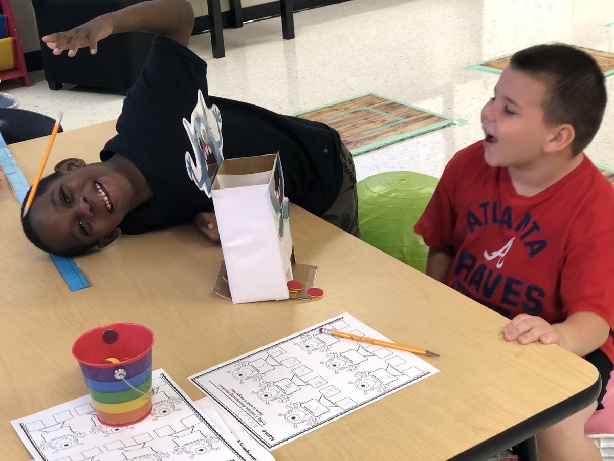 KelliRebholz's tweet photo. Today in 1st grade we worked to decompose numbers using our decomposing monster! We had a ball! #FHES #OurAbilitiesOutWeighOurDisabilities #NCSSBeTheBest #LetsTaskAboutIt https://t.co/E5FaPOdEjW