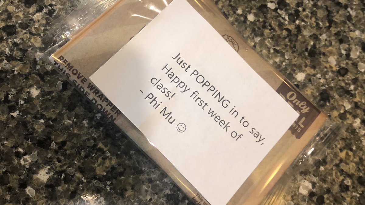 Thanks <a href="/PhiMuGV/">Phi Mu</a> for the back to school treat! 💞😘