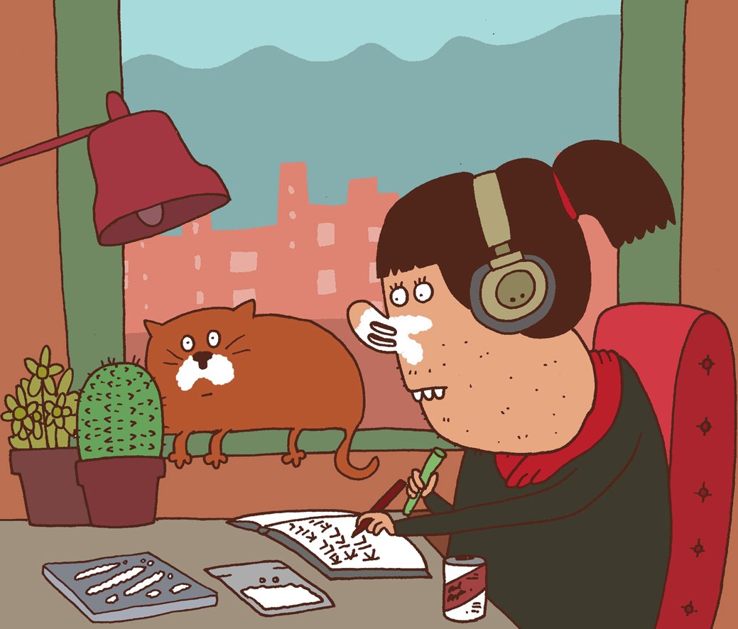 MONSTAart's tweet image. the lofi chill beats girl has been studying non stop for over 82 days now. please someone help her.