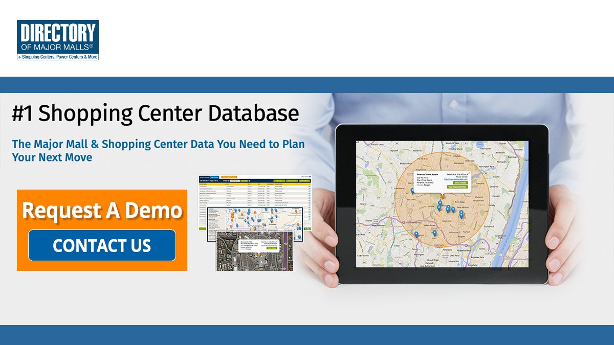 Dir_Major_Malls's tweet image. Get access to our nearly 8,500 major #shoppingcenters, #malls and #lifestylecenter listings. Regional or Full subscriptions available. #Data regularly updated. ecs.page.link/8Dr1S ecs.page.link/Tb12E