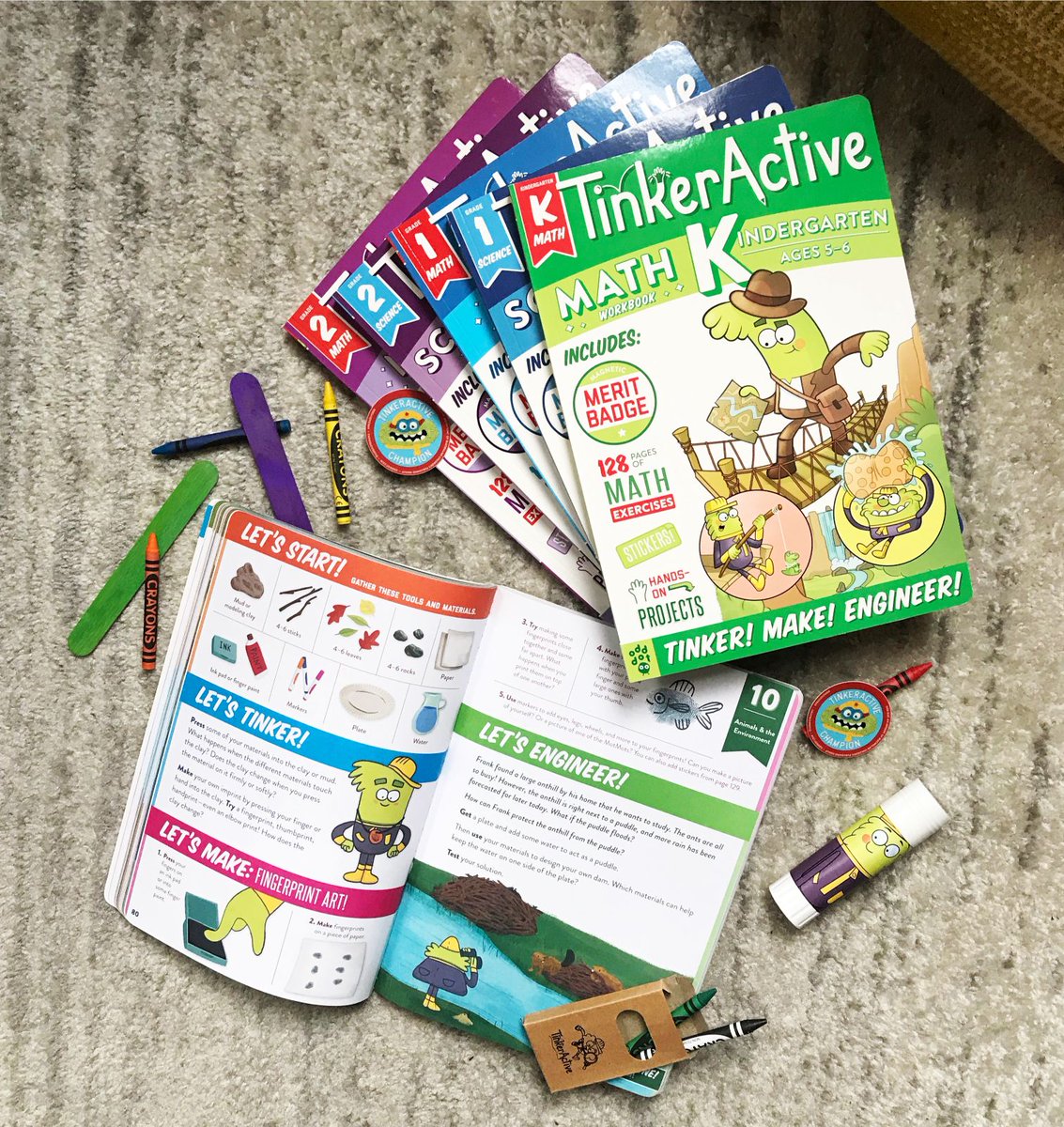 MacKidsBooks's tweet photo. ⭐#SWEEPSTAKES ALERT!⭐
Enter to win #TinkerActive workbooks for your child's entire classroom! TinkerActive aims to build your child’s fundamental science skills AND inspire them to try new things, discover new skills, & imagine new possibilities. https://t.co/IWCkbkAheR https://t.co/dWZ1s3C9nv
