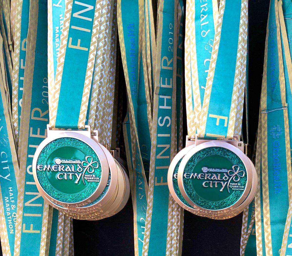 M3SSports's tweet photo. Congratulations on finishing the @OhioHealth Emerald City Half & Quarter Marathon!
Thanks to @DiamondCellarCo for offering FREE medal engraving (at the Sawmill Road location) to ALL finishers of the 2019 @OhioHealth Emerald City Half & Quarter Marathon!
#ECHalf https://t.co/SCKT5kMWb6