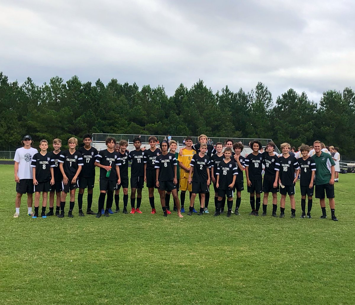 greenhopeatc's tweet photo. JV soccer wins over Apex tonight. Final score 2-1. Way to go boys! #Win4Falcons https://t.co/pAvZpWe8VK