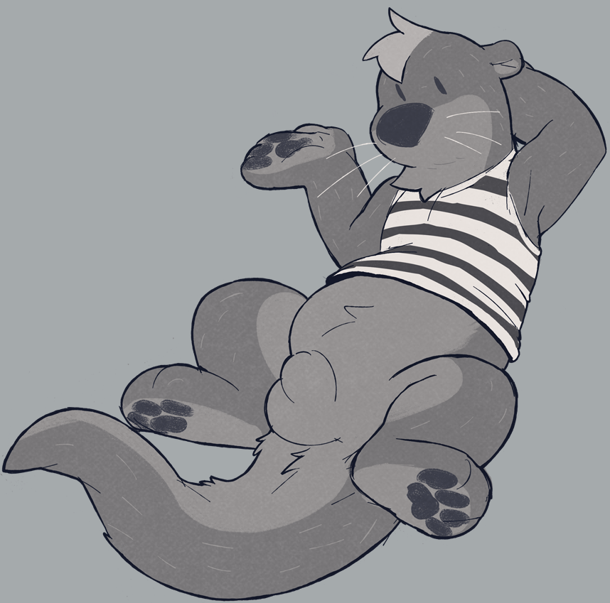 Dogearedcomic's tweet photo. been thinking a lot about my Fursona and I think I've settled on being an otter, I'm just not sure if I'd be a big fat otter or a little chubby otter... https://t.co/h7MGNnQi9q