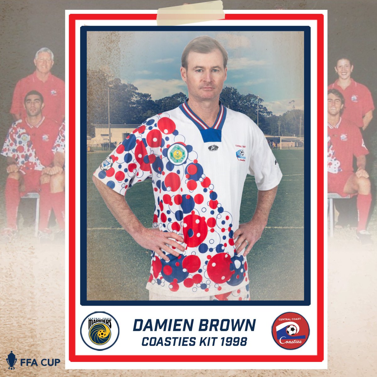 CCMariners's tweet photo. It’s our kit for the Coast, it’s our kit for the Coasties, it’s our kit for the #FFACup. 🏆

Here is your first-look at the ‘Coasties’ inspired red, white &amp; blue retro kit that we will wear on Wednesday against Brisbane: https://t.co/K69TKxXqNS 

#CCMFC #FFACup #MagicOfTheCup https://t.co/OoWDKZ2Os1