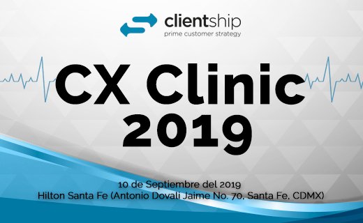 Si está interesado en ser parte de la primer clínica de experiencia en México por favor envíe un correo a Info@clientship.com con la siguiente información. #experiencia #cxstrategy #eventocorporativo

Nombre completo.

Empresa.

Correo de contacto.