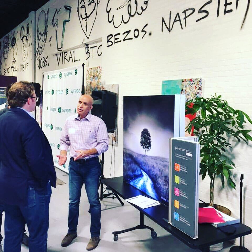 adm_two's tweet photo. Showcasing a sampling of display styles with KC of Suncoast Convention Services, Inc, at the @SynapseFL launch event at Factory 114. Check out our Flow Motion animated lightbox table top display and the portable full height backlit display. #portabledisplay #tabletopdisplay https://t.co/nAmY4jObxB