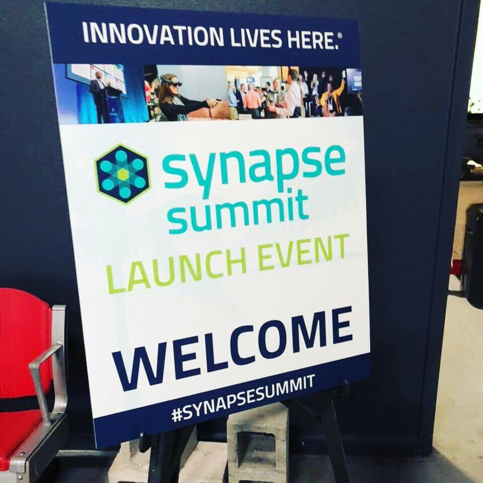 adm_two's tweet photo. Showcasing a sampling of display styles with KC of Suncoast Convention Services, Inc, at the @SynapseFL launch event at Factory 114. Check out our Flow Motion animated lightbox table top display and the portable full height backlit display. #portabledisplay #tabletopdisplay https://t.co/nAmY4jObxB
