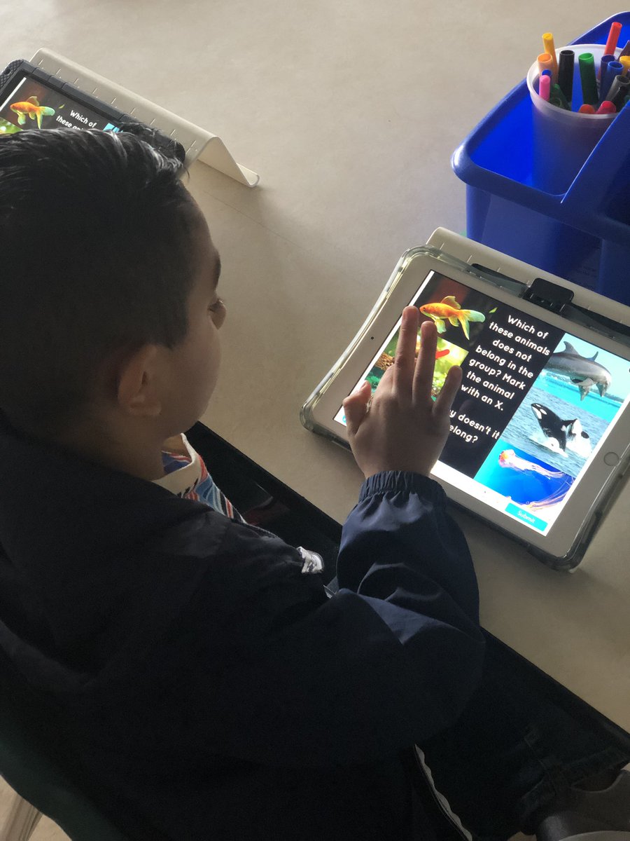 JulieMarieG06's tweet photo. Using @nearpod to explore animal adaptations! #hcisdedtech @THE_HCISD #thegt https://t.co/CgJuEtOp8F