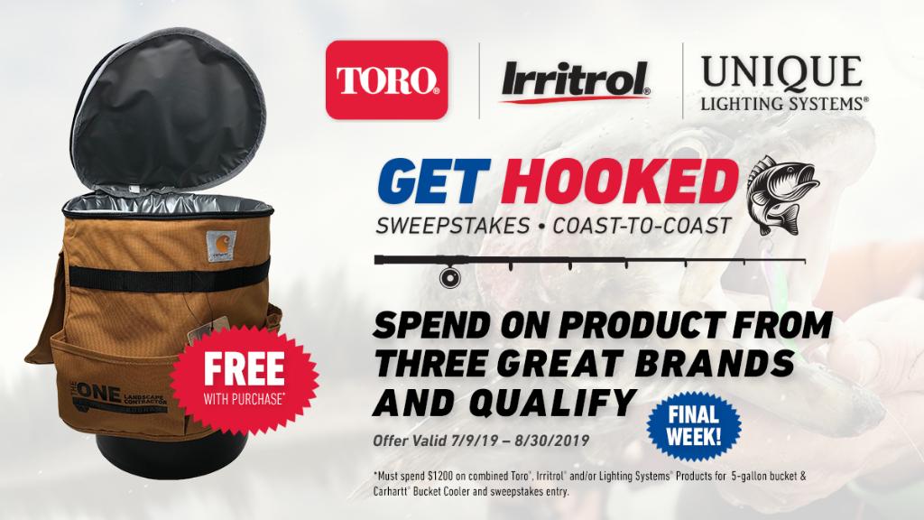 Irritrol_'s tweet photo. Just a few more days to get hooked! Get hooked sweepstakes, no purchase necessary. For details &amp; official rules visit https://t.co/iQdJmthonC
#sweepstakes #irritrol #ToroIrrigation #Uniquelightingsystems https://t.co/W051vmkH8k