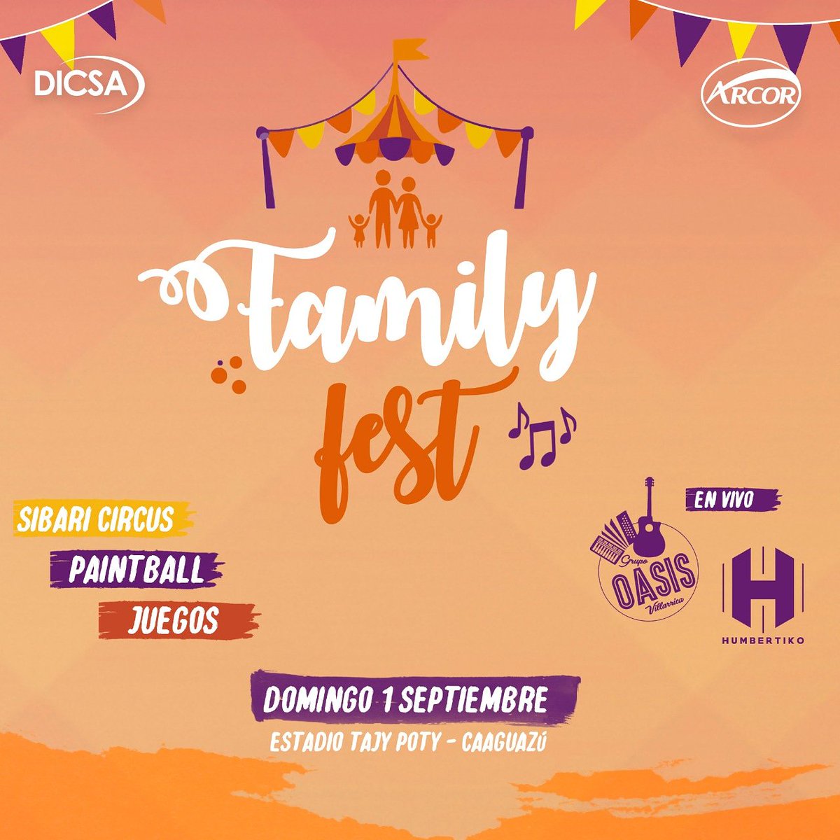 promo020ceic's tweet photo. ¡Se viene la mayor fiesta familiar de la ciudad!
#FamilyFest con diversas atracciones y shows en vivo para pasar un domingo diferente. https://t.co/VCkF5qKsw8