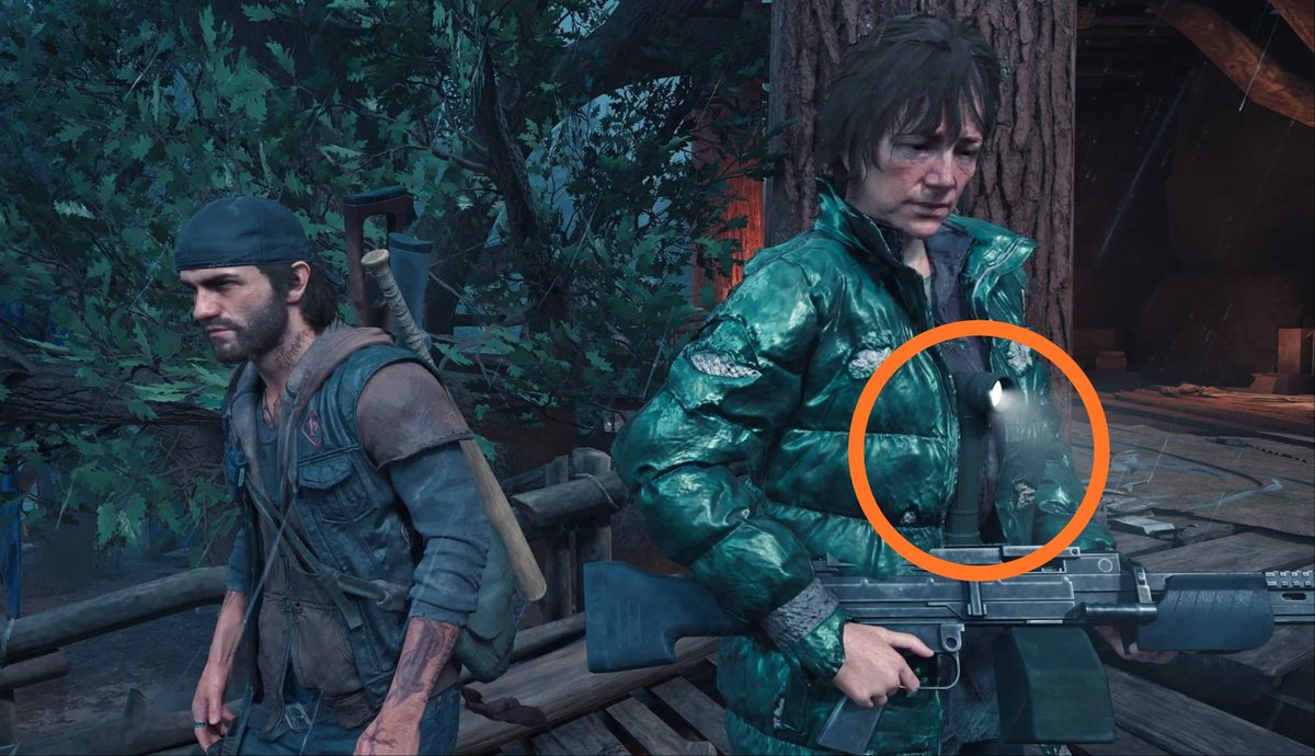 Eugene_Purgin's tweet photo. I love this game very much ✨. But why Deacon don't have a flashlight 3d model in the game🤔?) Even NPC have a flashlight 🙄
#DaysGone #PlayStation @BendStudio @MagmaLemur @vikingdad278 @JakeRocket @Lorderk @John_Garvin @NathanWeikert @SamWitwer https://t.co/k52v5QdiT8