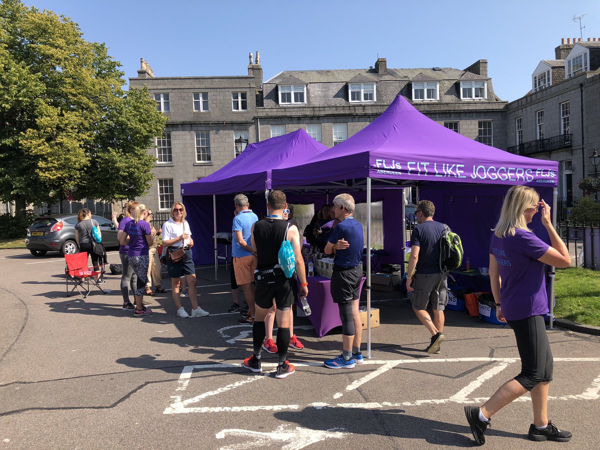 fitlikejoggers's tweet photo. Well done to our amazing team of #fitlikejoggers who took part in #Aberdeen’s @Great_Run yesterday. Such a beautiful afternoon for the post race prosecco party in Golden Square too. #seaofpurple #FLJs https://t.co/TMZki6SZkj