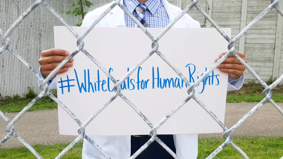 Join us on 9/4 as we rally in protest to the human rights violations at the border &amp; in advocacy for a bill that will take a step toward holding our government &amp; the CBP accountable for the human rights of the people in their custody
#WhiteCoatsforHumanRights
#HeySenatePassHR3239