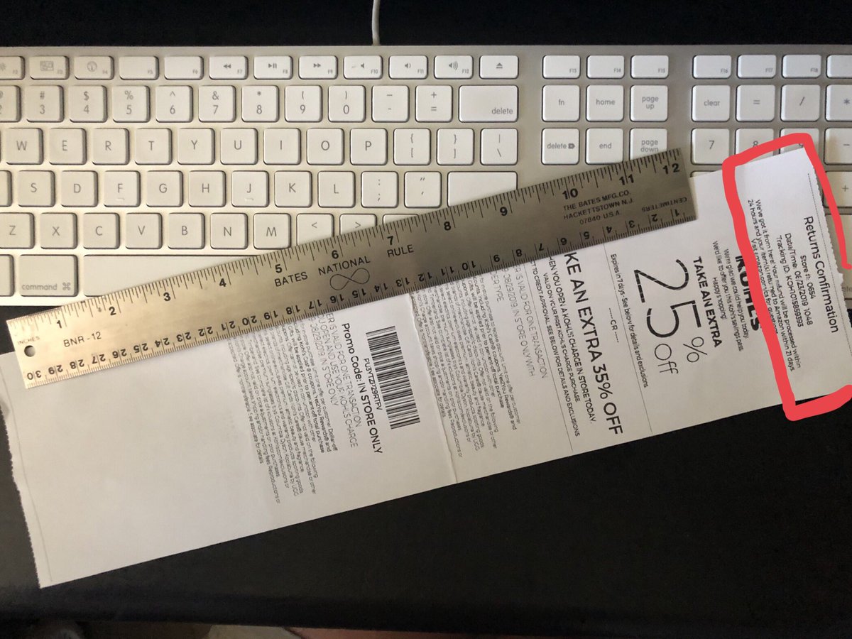 StevencMeyer's tweet photo. @amazon @Kohls  does it really take 14-1/2 inches of sticky-backed shipping label material to print a confirmation receipt of 1-1/4 inches? #wasteit #environmentalawareness #FAIL #SaveTheEarth #EarthAlliance #environment #smh #wrong https://t.co/xA2JTThPhs