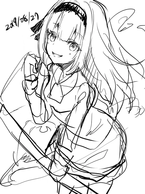 平日おはようイラストチャレンジ44回目
下手絵師!! 
