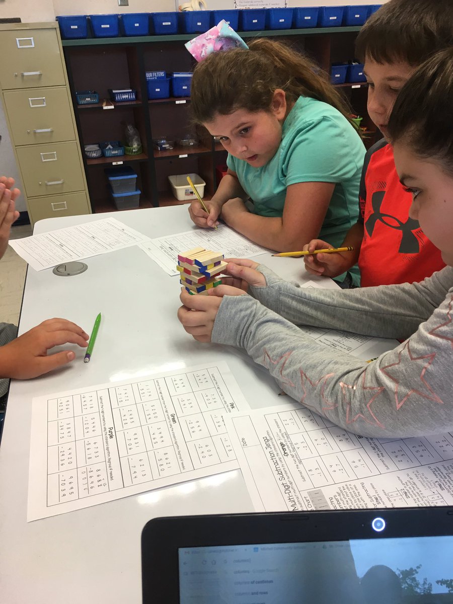 BEBluejackets's tweet photo. Practicing multiple digit subtraction with borrowing computation skills with Math Jenga! #PracticeIsFun #BurrisChampions https://t.co/bMQttiQGGO