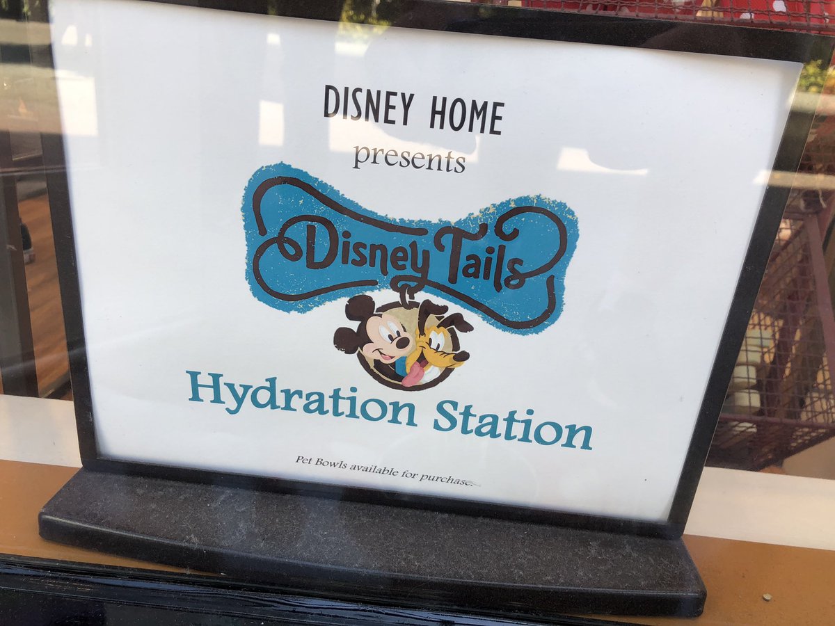 laughingplace's tweet photo. #DisneyTails pet Hydration Stations in front of Disney Home store. #DowntownDisney @DisneylandToday https://t.co/lFNLh3Sxir