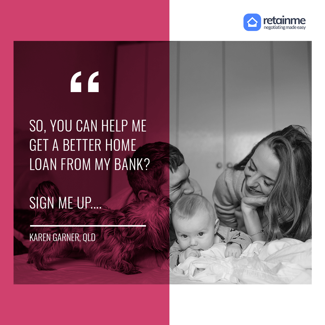 RetainmeAU's tweet photo. Yes, it's true. We'll negotiate with your lender, so you don't have to. 
Sign up today to get early access!

#retainme #thehomeloannegotiator #negotiatingmadeeasy #homeloans #bettermortgage #saveeasy #australia #fintech #nocost #noobligation https://t.co/Mm2MGCvmtl