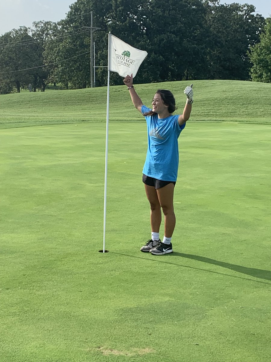 CatronLowell's tweet photo. Rylee Scott with the hole in one today on number 8 at Carthage!! https://t.co/srRBw1V6NU