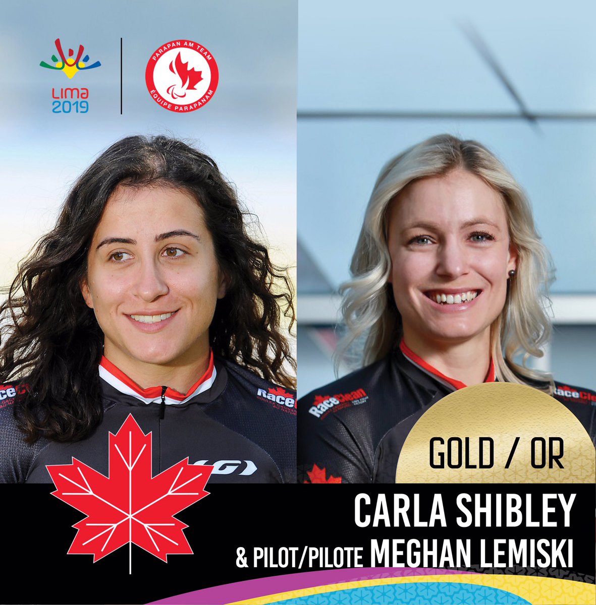CDNParalympique's tweet photo. Carla Shibley et sa guide Meghan Lemiski remportent l'OR au 3000 m poursuite individuel en paracyclisme sur piste  @CyclingCanada https://t.co/yLKG3YWcBS