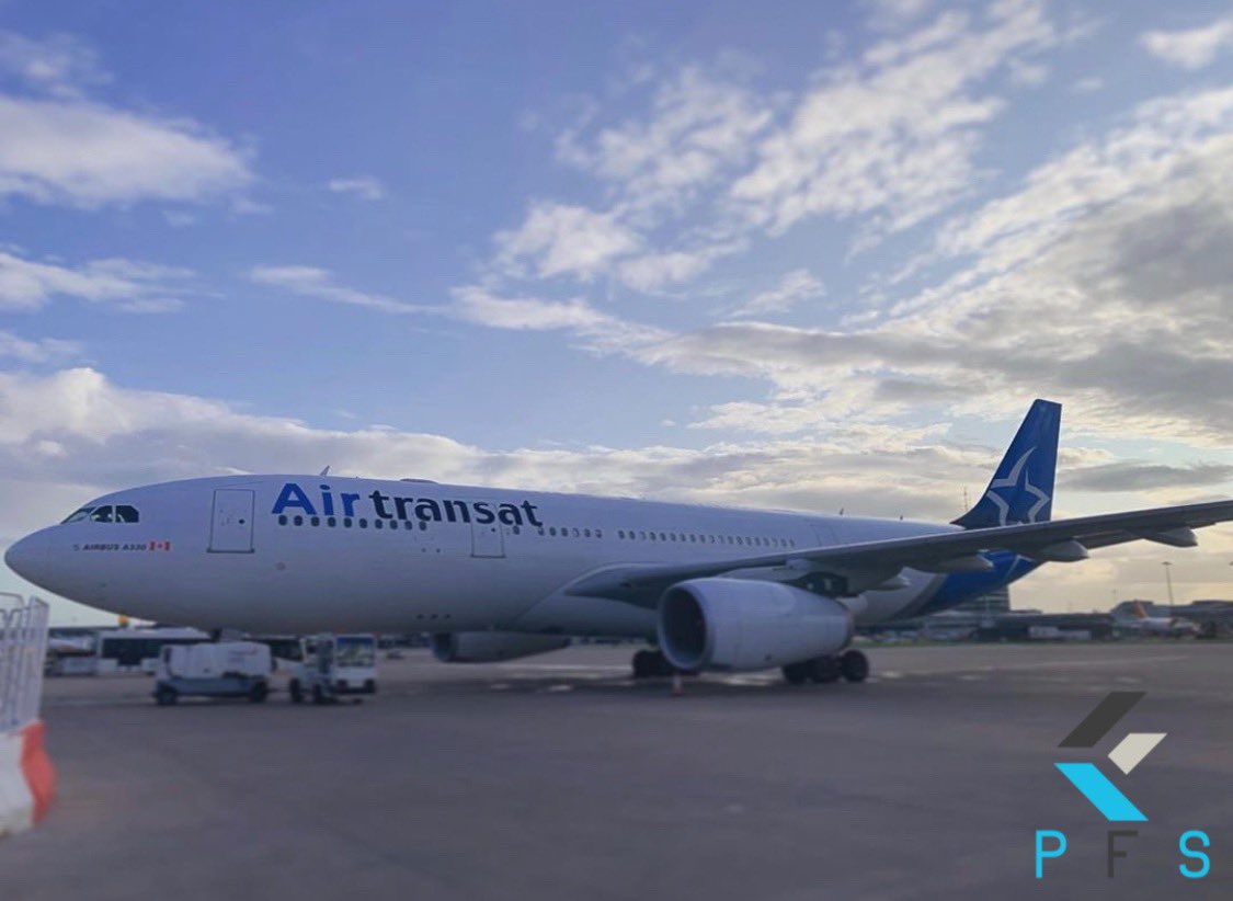 PFS_Aero's tweet photo. Providing our Airline management services for 
@airtransat to #YYZ Toronto Pearson International Airport and #YVR Vancouver International Airport from @manairport. As well as our 5⭐️ customer service to all passengers. https://t.co/yW1wkzZT1h