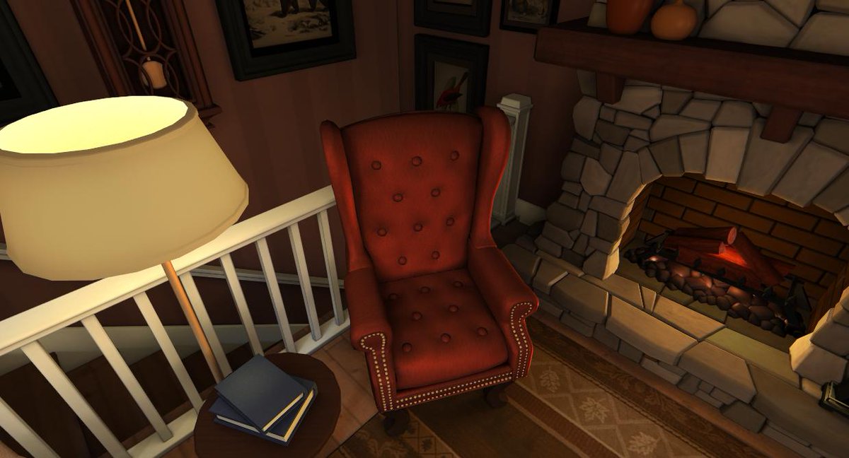 I just teased this image in the discord of the new venue that we'll be playtesting at PAX!  It's the 3rd venue focusing on occlusion, but I don't see any occlusion here, just a really comfy chair!